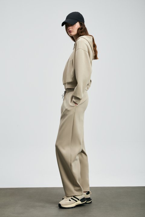 Ada Örme Kadın Eşofman Altı Bej - Lufian (1)