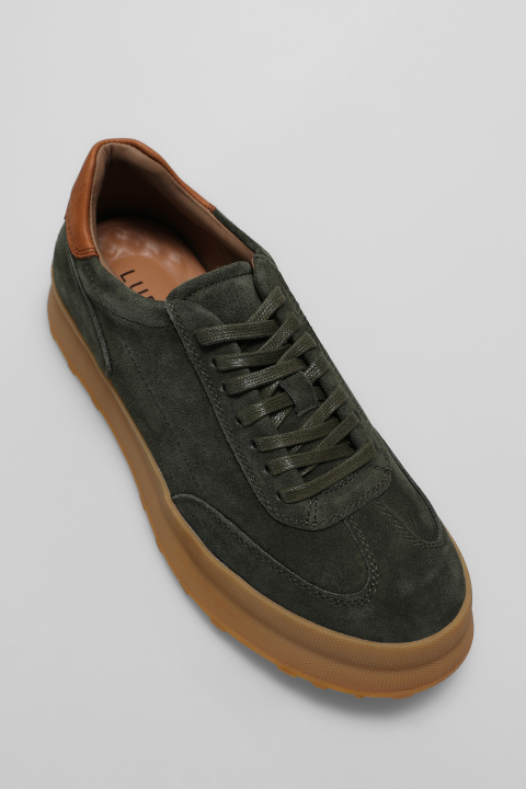 Adam Erkek Deri Sneaker Ayakkabı Yeşil - Lufian (1)