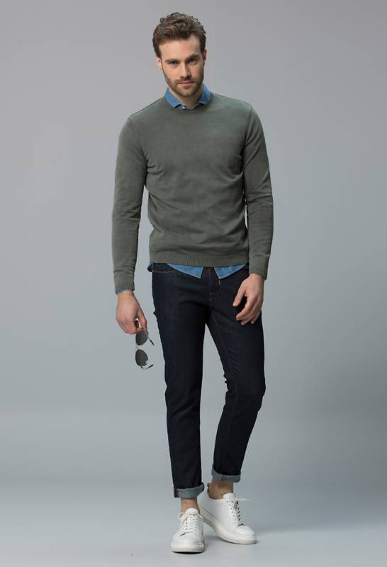 Adan Smart Jean Erkek Pantolon Slim Fit Koyu Lacivert - 1