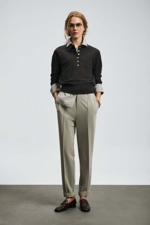 Adel Kadın Pantolon Bej - Lufian