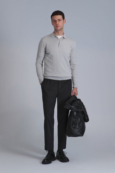 Aden Erkek Kazak Açık Gri - Lufian (1)