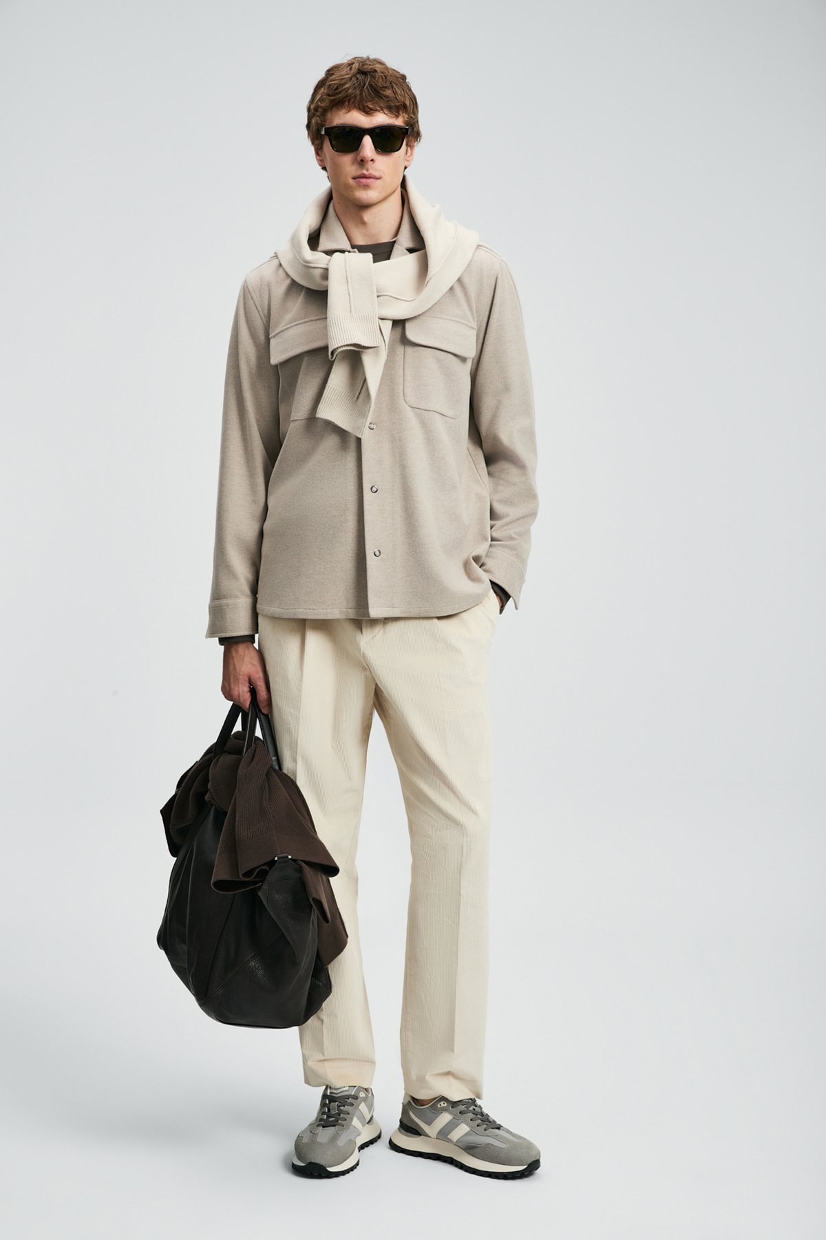 Ador Erkek Basic Gömlek Regular Fit Bej - Lufian (1)