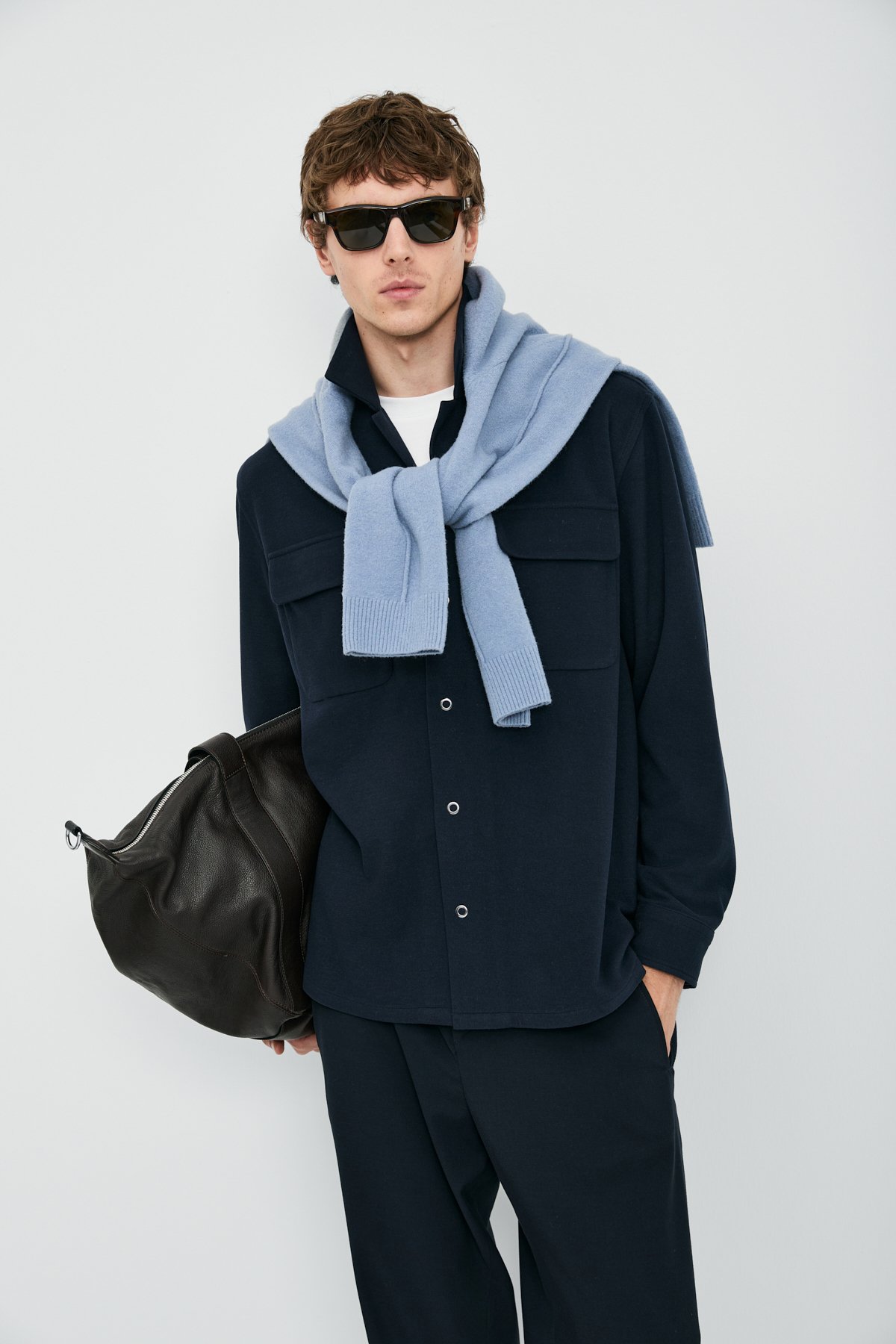 Ador Erkek Basic Gömlek Regular Fit Lacivert - Lufian