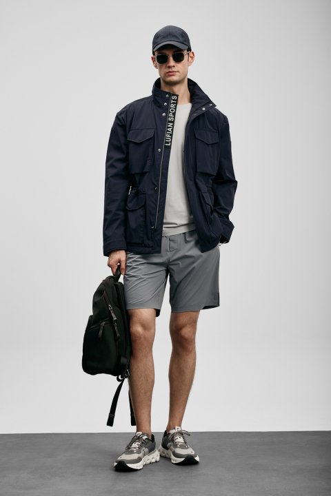 Aıron Erkek Spor Şort Gri - Lufian (1)