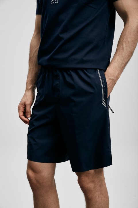 Aıron Men's Sports Shorts Navy Blue - Lufian (1)