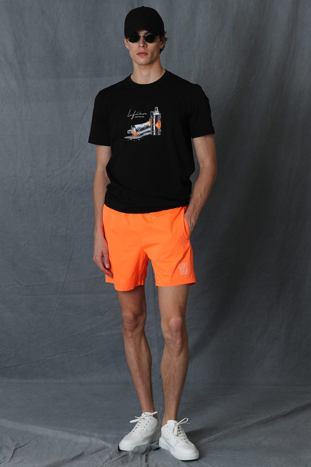 Aldor Mens Sea Short Orange - Lufian