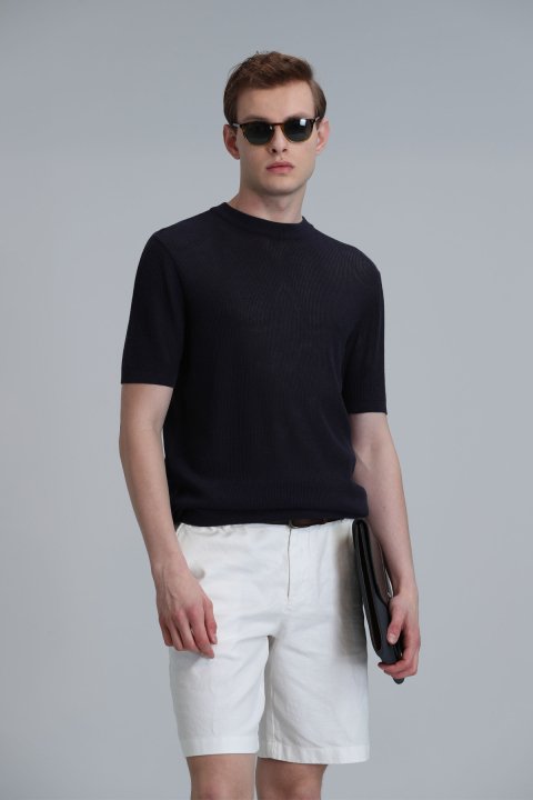 Alen Erkek Kazak Lacivert - Lufian