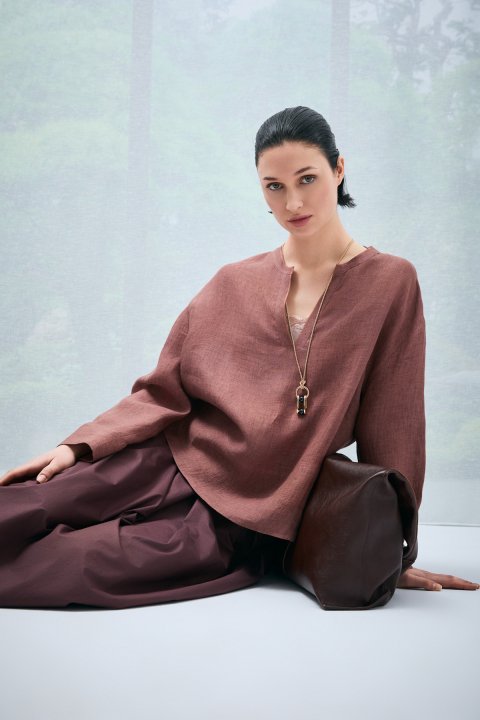 Alessı Kadın Bluz Kiremit - Lufian