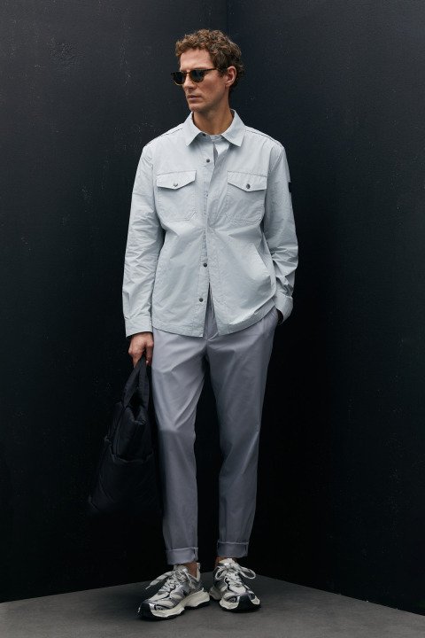 Alex Men's Coat Stone - Lufian