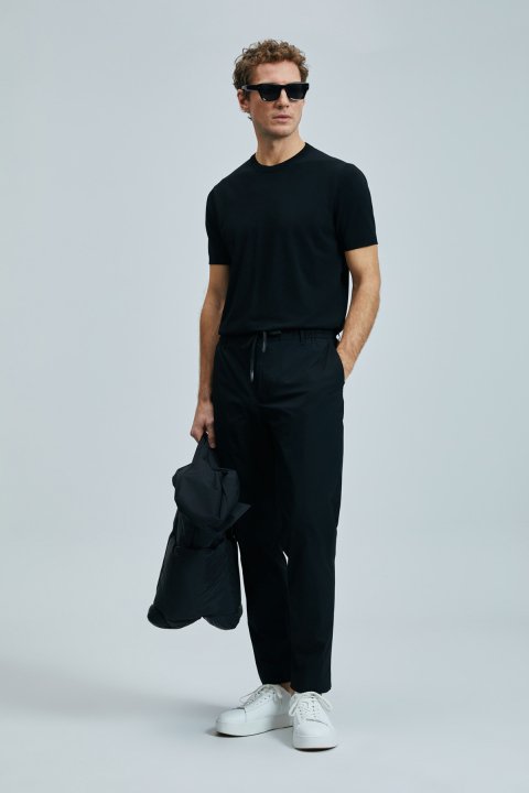 Alex Smart Erkek Chino Pantolon Slim Fit Siyah - Lufian