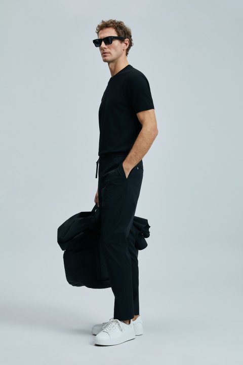 Alex Smart Erkek Chino Pantolon Slim Fit Siyah - Lufian (1)