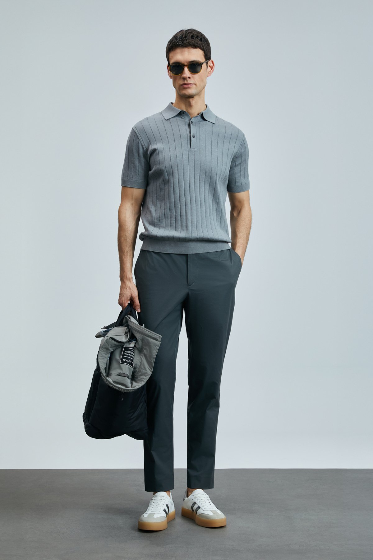 Alex Smart Erkek Chino Pantolon Slim Fit Yeşil - Lufian (1)