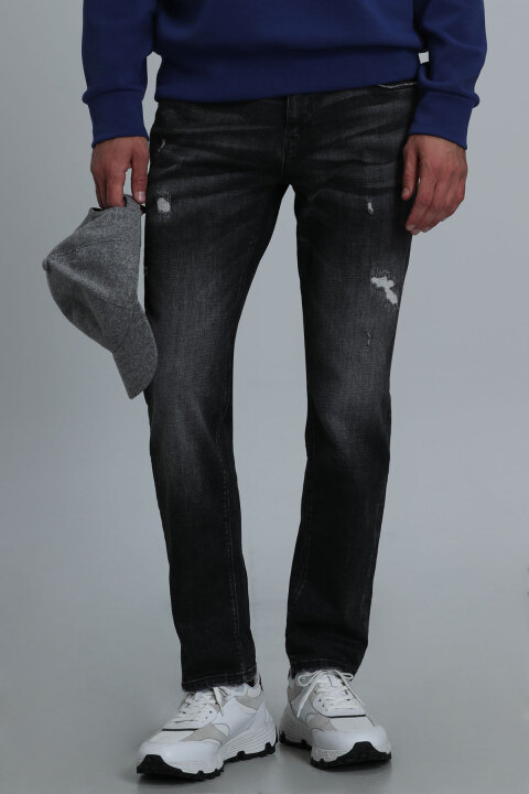 Alex Smart Jean Erkek Pantolon Slim Fit Siyah - Lufian (1)
