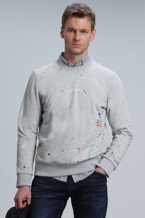 Alexander Erkek Sweatshirt Gri - LUFIAN