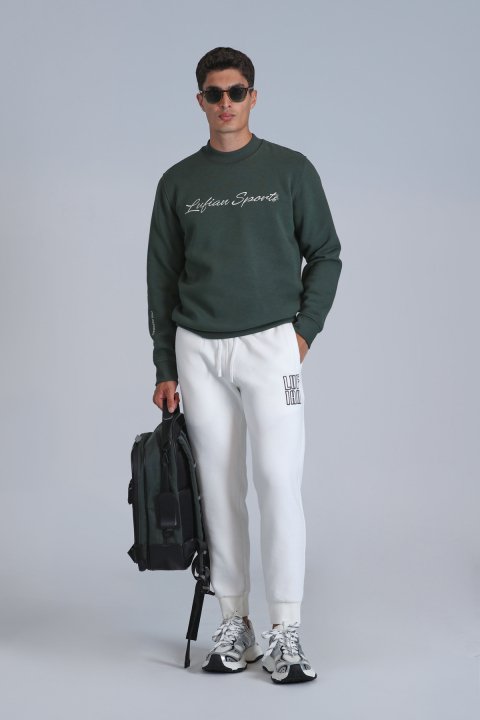 Alfa Erkek Eşofman Altı Kırık Beyaz - Lufian