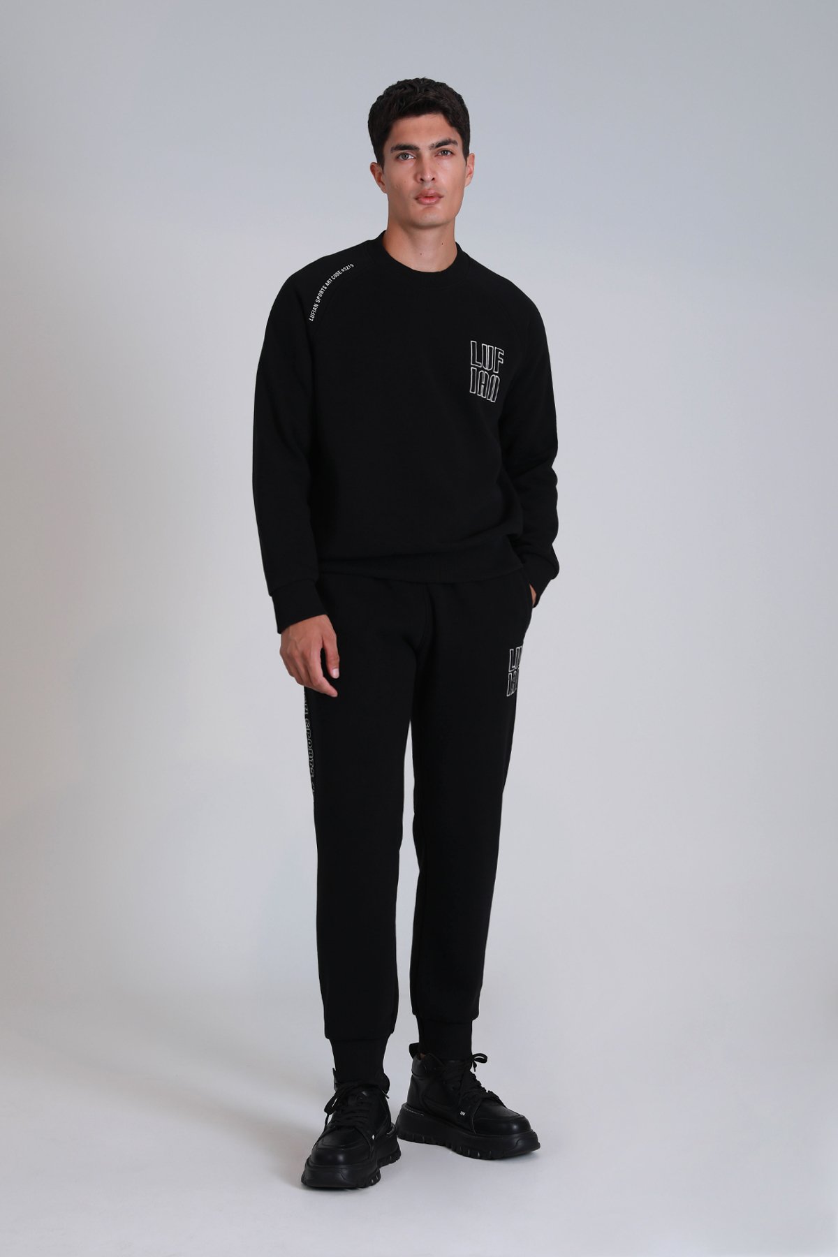 Alfa Erkek Eşofman Altı Siyah - Lufian