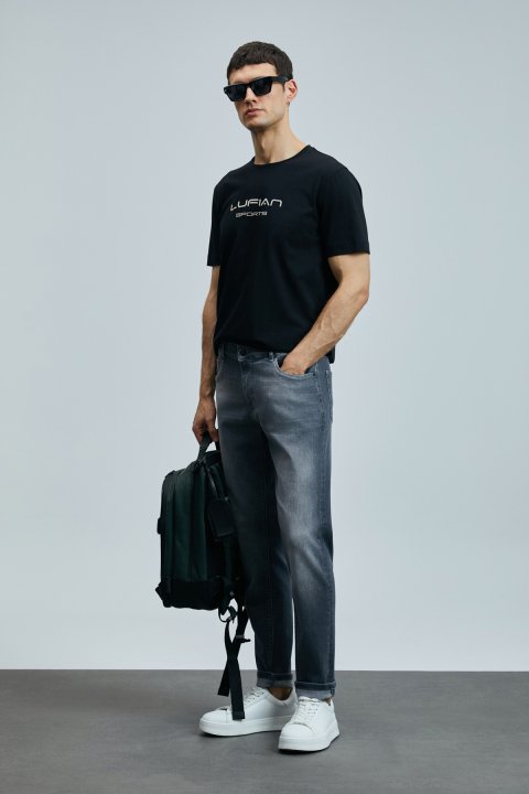 Alfıdo Smart Jean Erkek Pantolon Slim Fit Antrasit - Lufian (1)