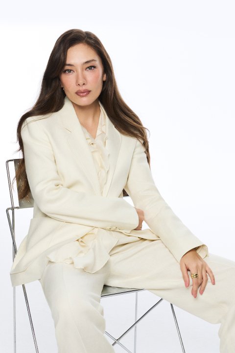 Alıce Women's Jacket Ecru - Lufian