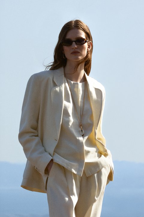 Alıce Women's Jacket Ecru - Lufian (1)