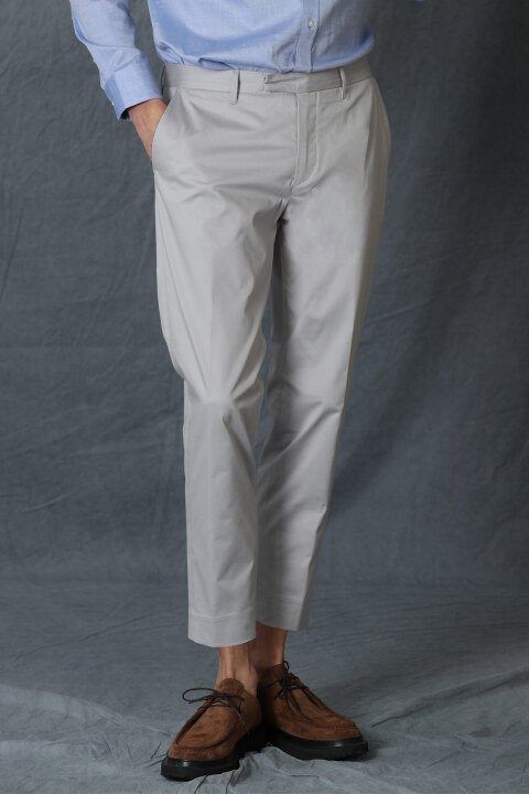 Alvı Smart Erkek Chino Pantolon Slim Fit Gri - Lufian (1)