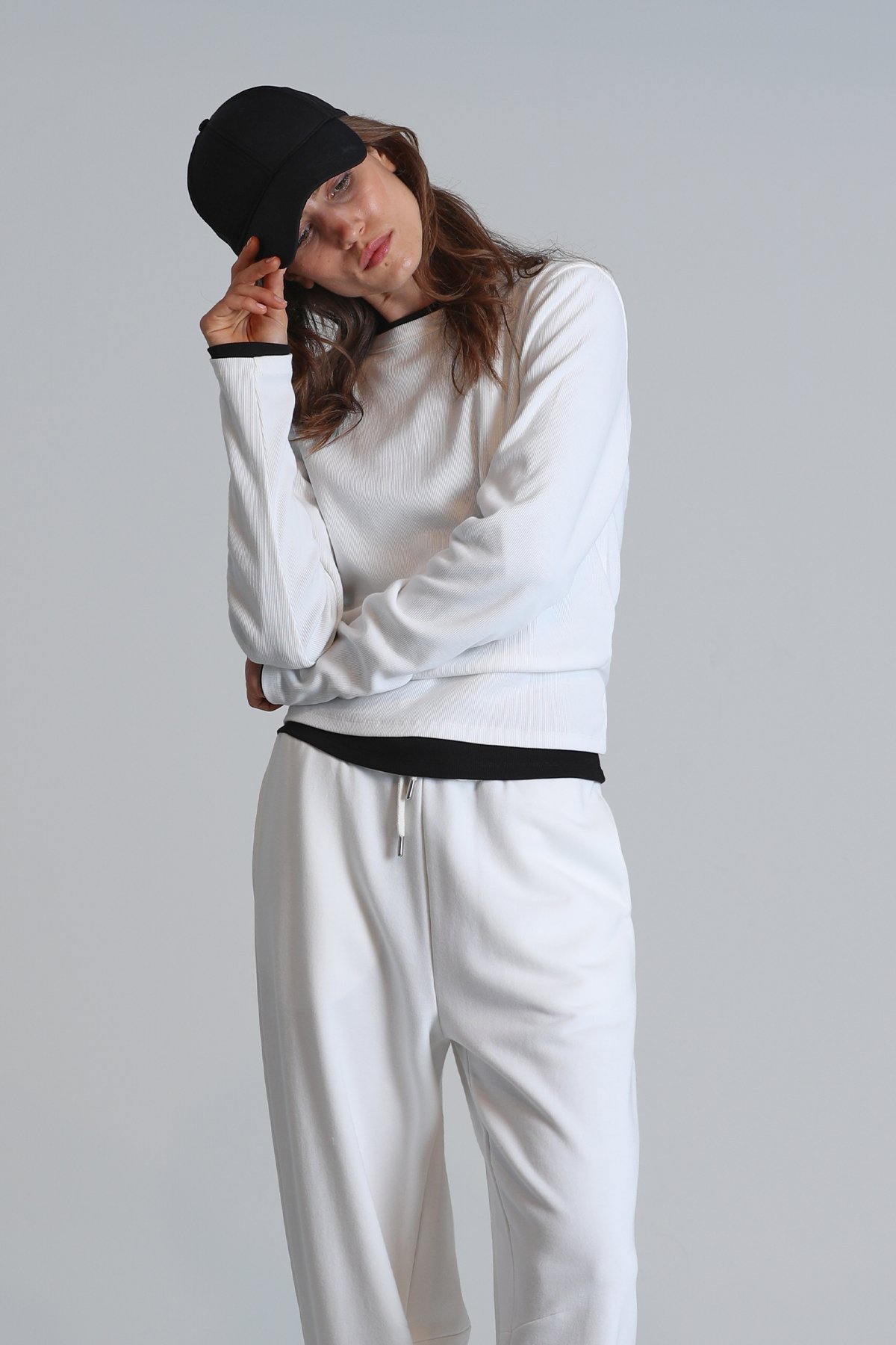 Amaya Kadın T- Shırt Regular Fit Ekru - Lufian