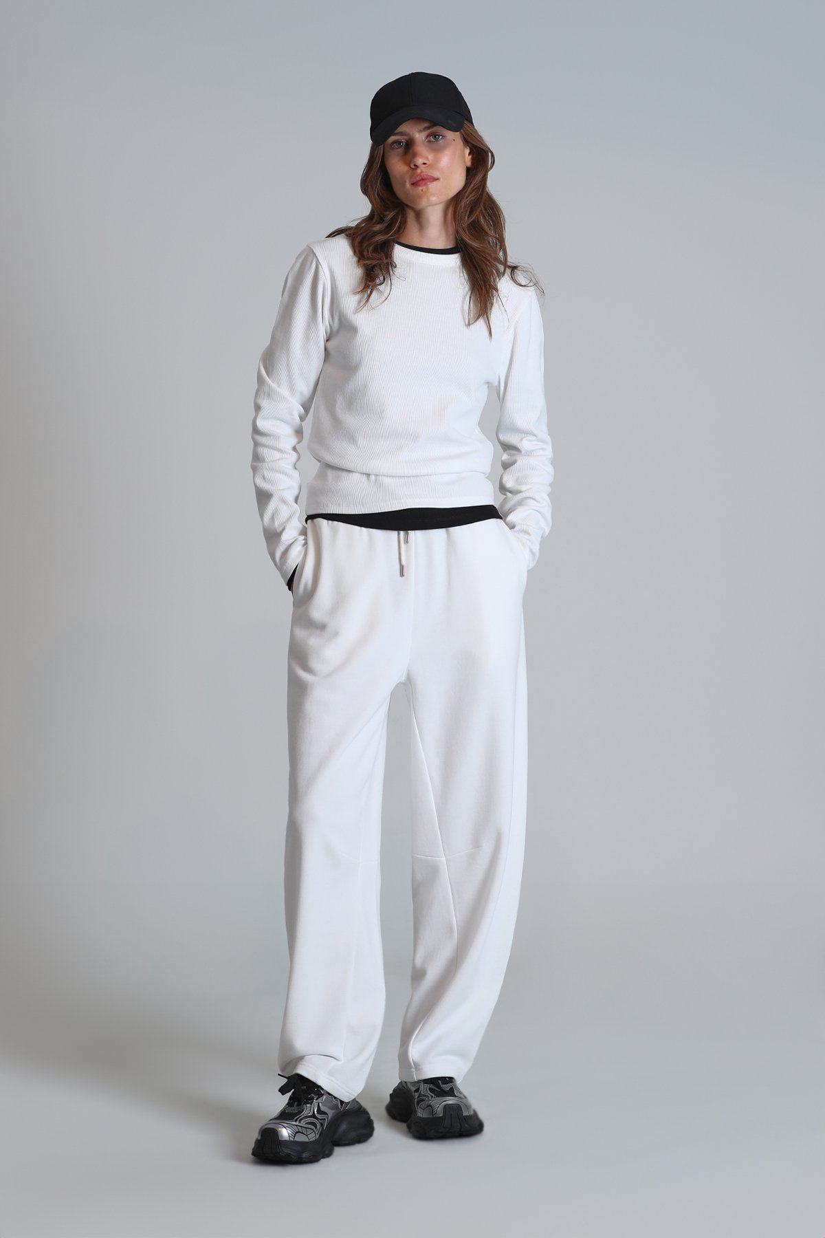 Amaya Kadın T- Shırt Regular Fit Ekru - Lufian (1)