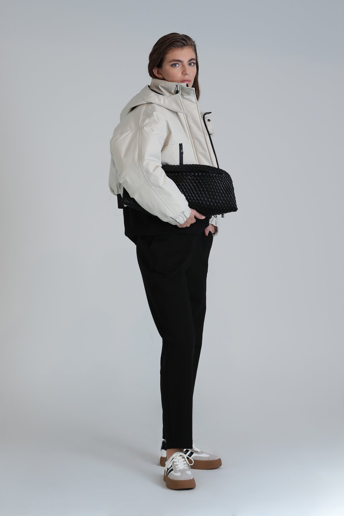 Amber Örme Kadın Eşofman Altı Siyah - Lufian (1)