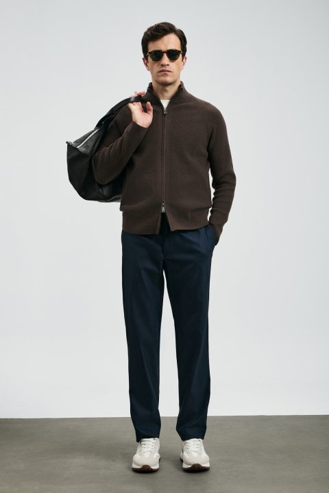 Amber Smart Erkek Chino Pantolon Slim Fit Lacivert - Lufian