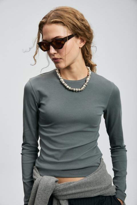 Amıra Kadın T- Shırt Yeşil - Lufian