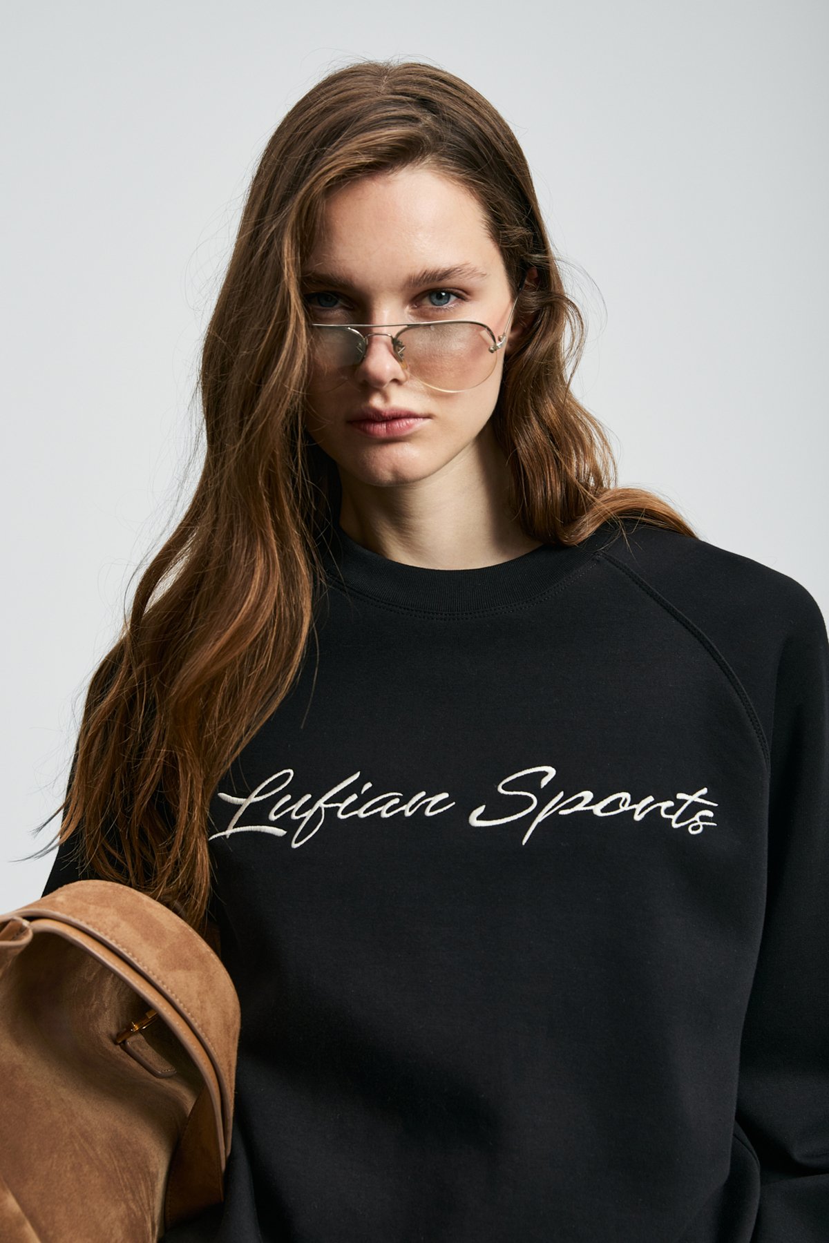 Ander Kadın Örme Sweatshırt Siyah - Lufian (1)