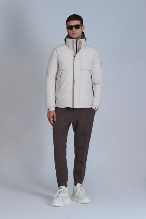 Andor Goose Feather Male Coat Stone - Lufian (1)