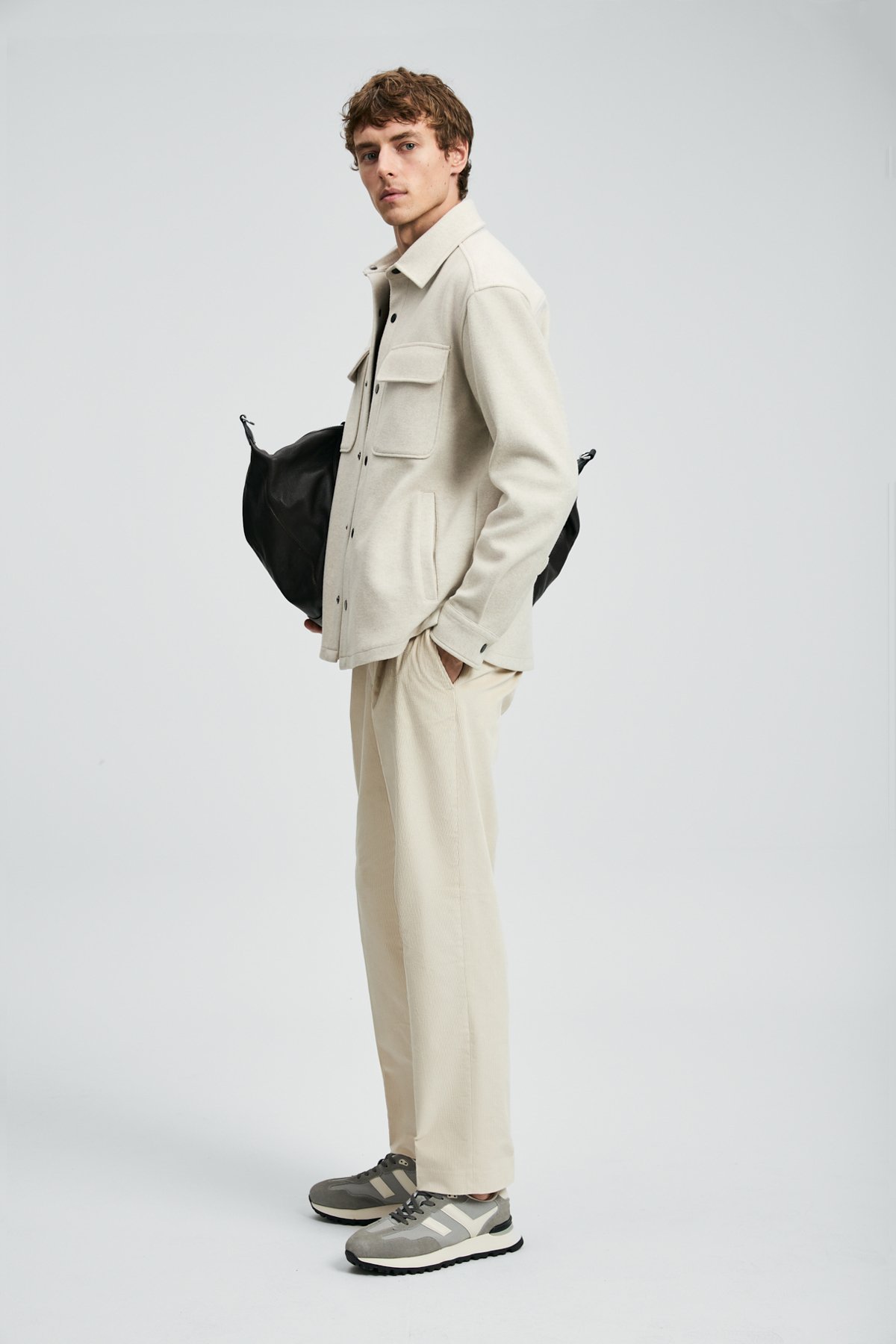 Andre Erkek Örme Ceket Ekru - Lufian (1)