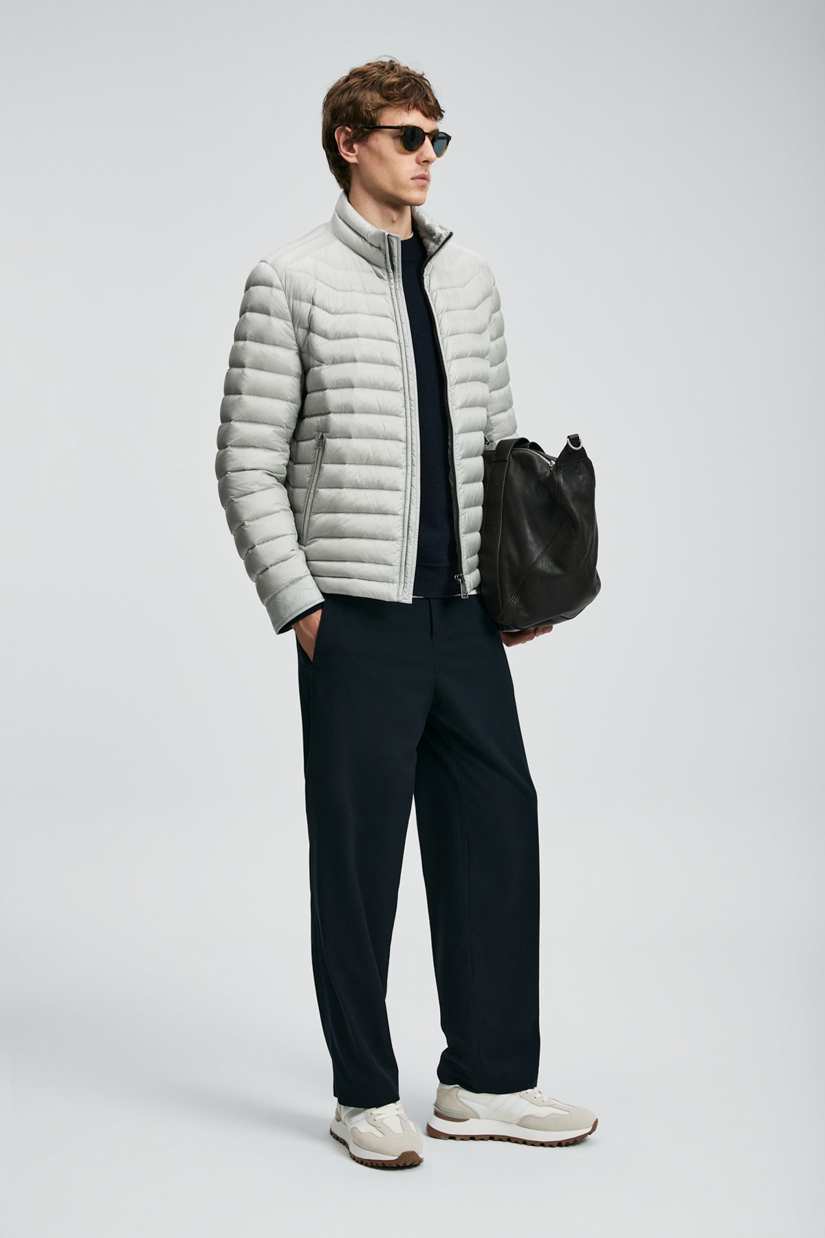 Andy Kaz Tüyü Erkek Mont Açık Gri - Lufian (1)