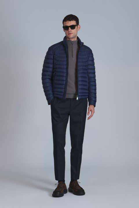 Andy Kaz Tüyü Erkek Mont Lacivert - Lufian