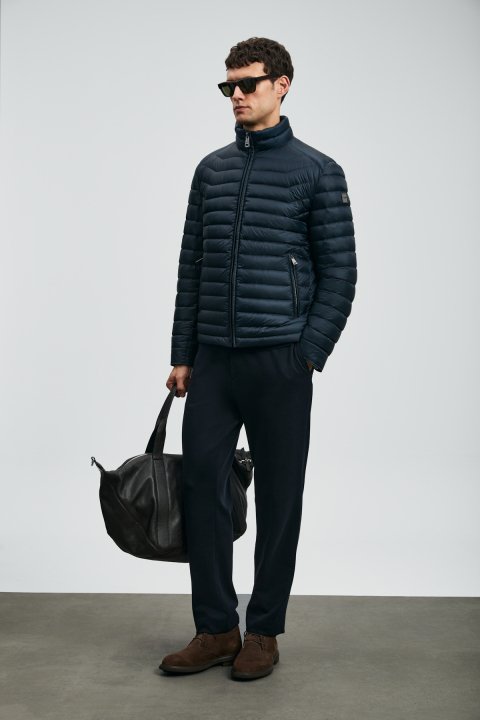 Andy Kaz Tüyü Erkek Mont Lacivert - Lufian (1)