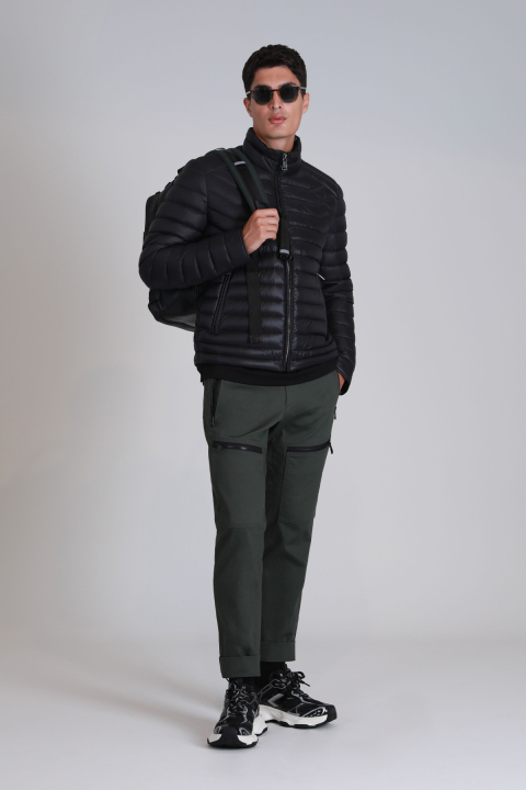 Andy Kaz Tüyü Erkek Mont Siyah - Lufian