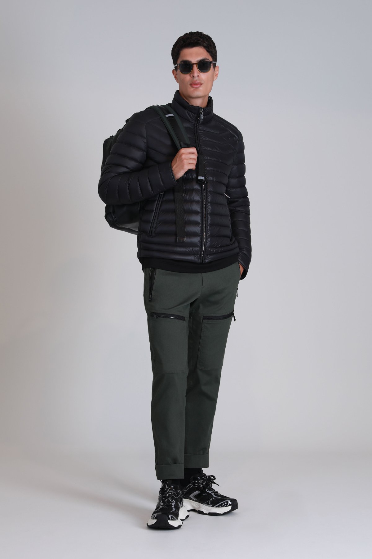 Andy Kaz Tüyü Erkek Mont Siyah - Lufian