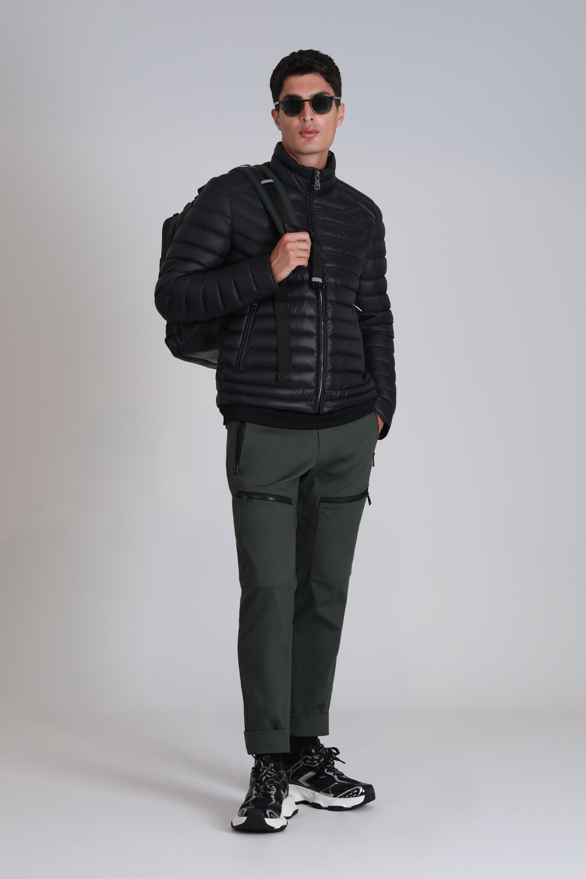 Andy Goose Feather Male Coat Black - Lufian