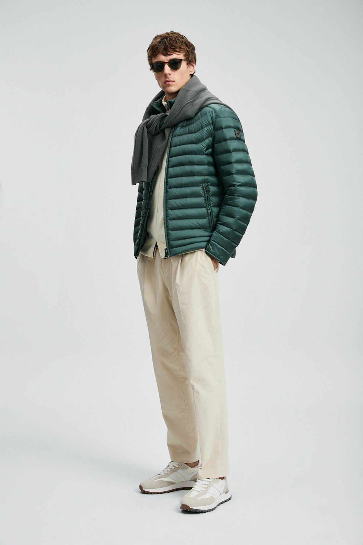Goose Feather Male Coat Green - Lufian (1)