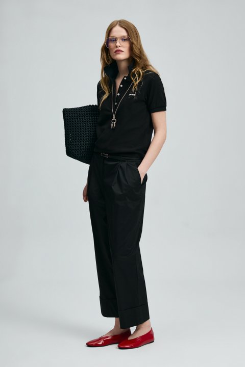 Anka Kadın Polo Tişört Siyah - Lufian (1)