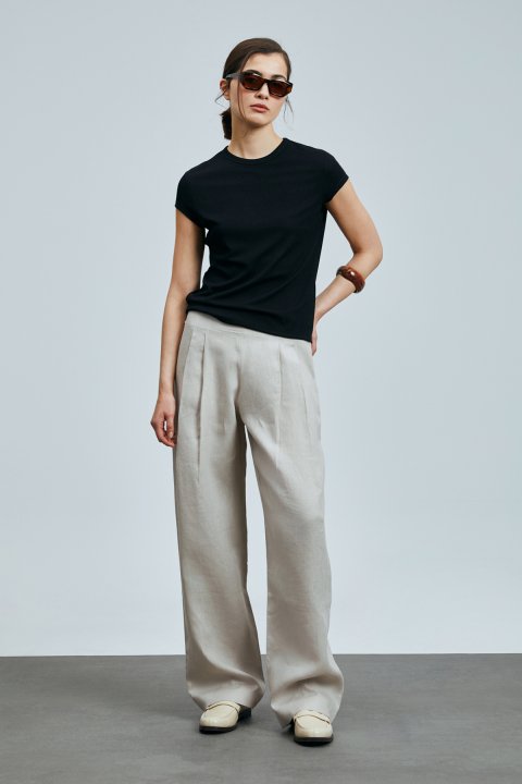 Ann Kadın T- Shırt Siyah - Lufian (1)