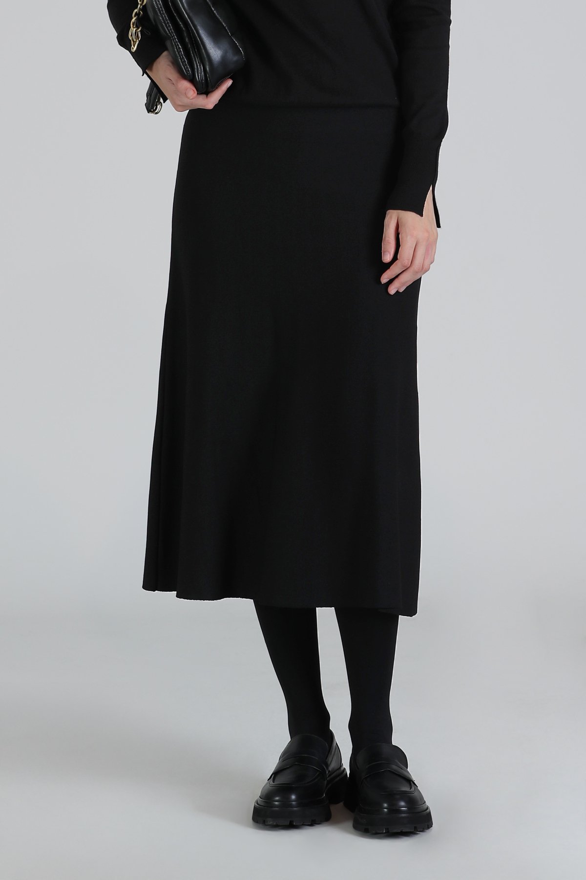 Anna Kadın Etek Siyah - Lufian (1)