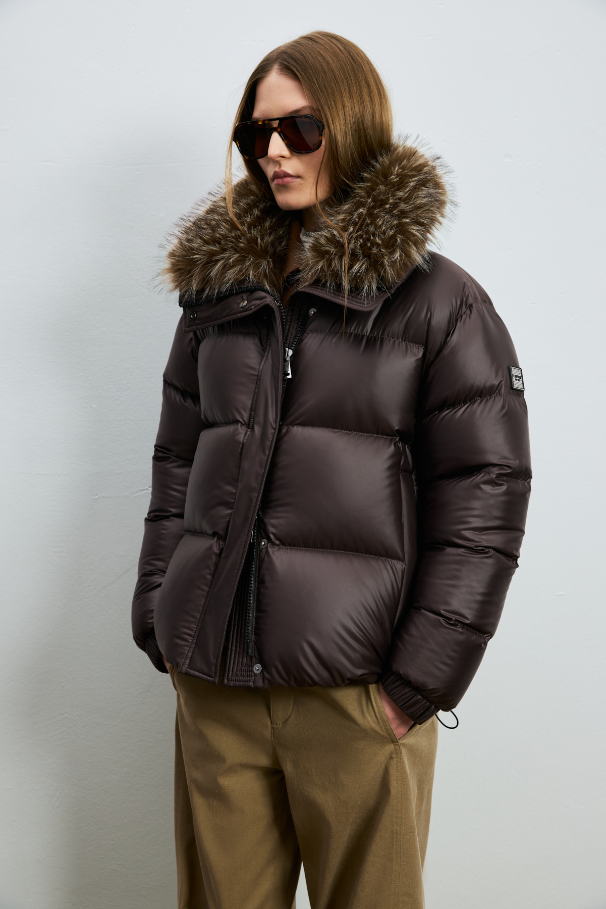 Kaztüyü Woman Coat Brown - LUFIAN