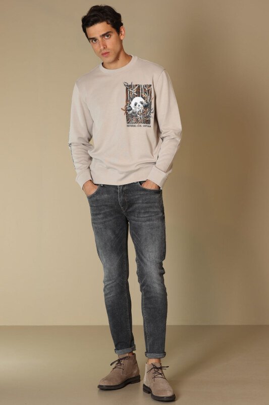 Ante Smart Jean Erkek Pantolon Slim Fit Gri