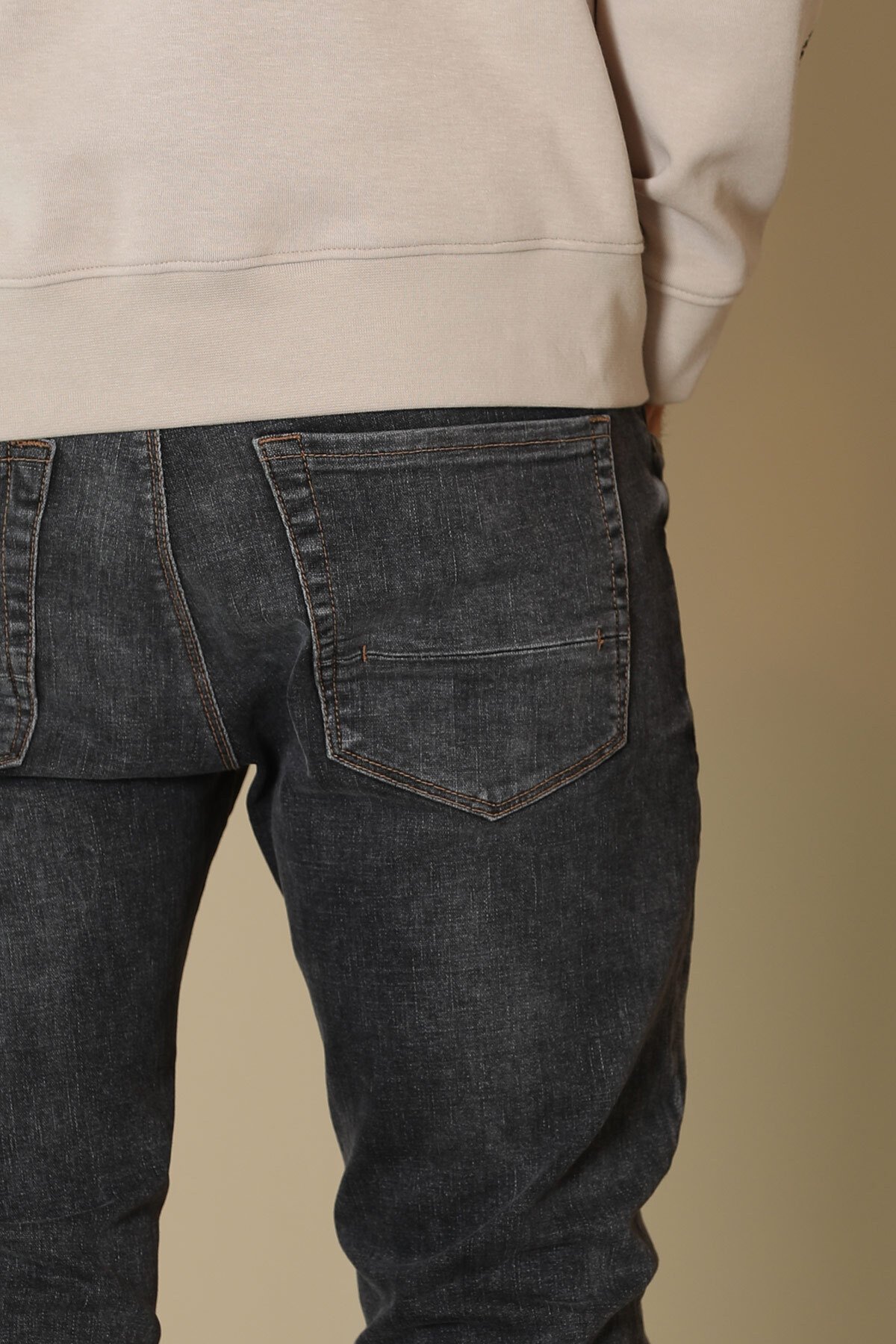 Ante Smart Jean Erkek Pantolon Slim Fit Gri