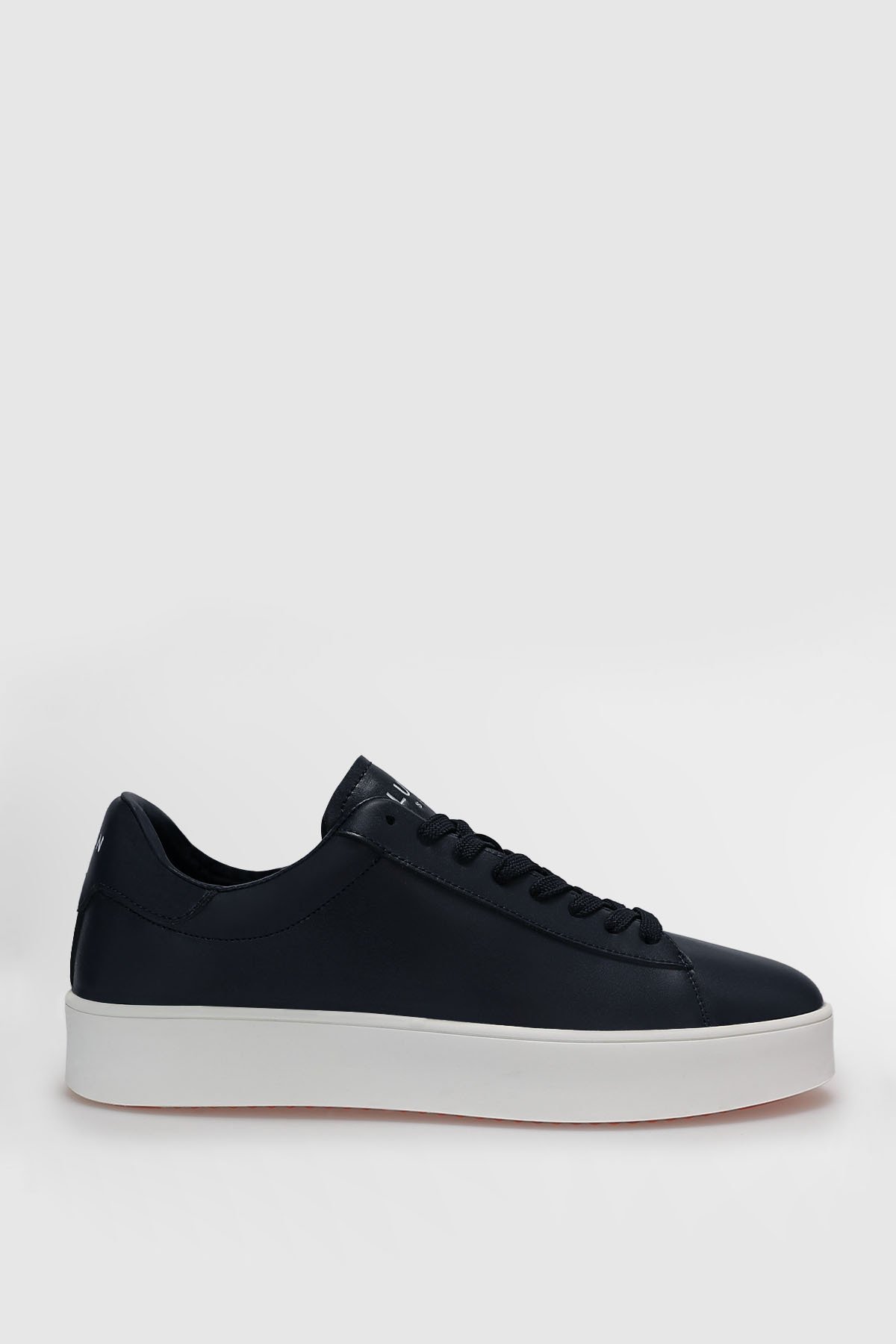 Anton Erkek Deri Sneaker Ayakkabı Lacivert - LUFIAN