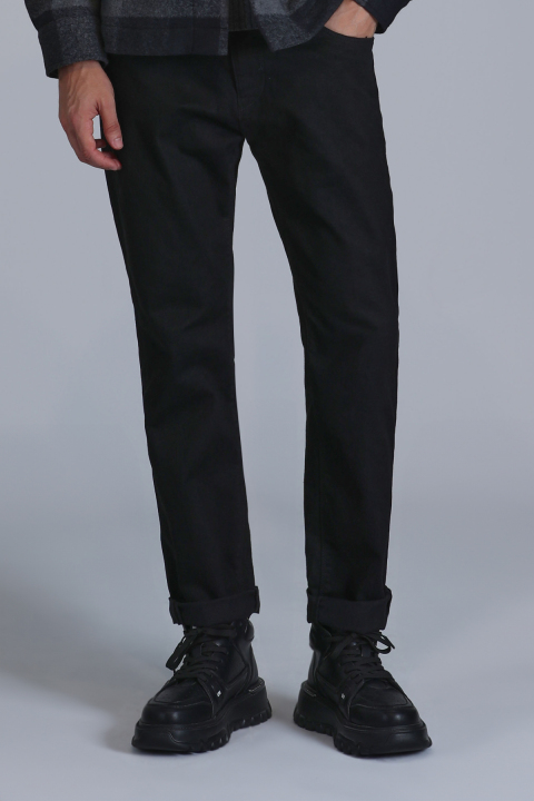 Anton Smart Jean Erkek Pantolon Slim Fit Siyah - Lufian (1)