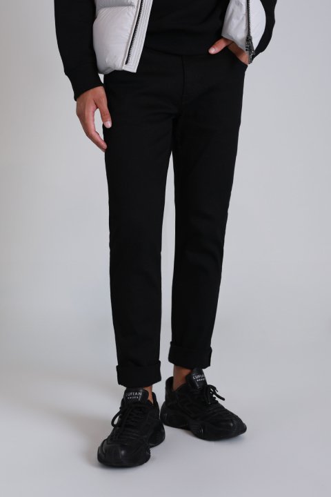 Anton Smart Jean Erkek Pantolon Slim Fit Siyah - Lufian (1)