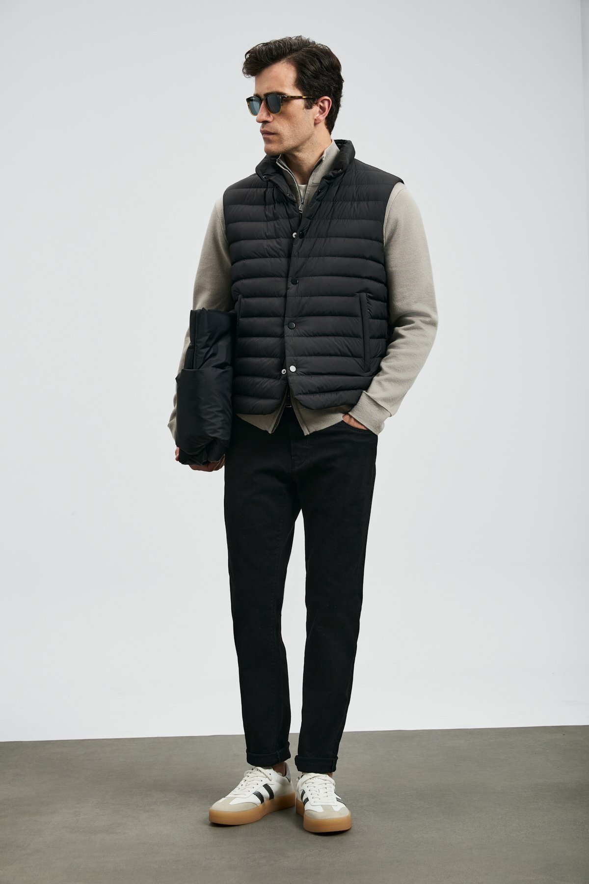 Anton Smart Jean Erkek Pantolon Slim Fit Siyah - Lufian