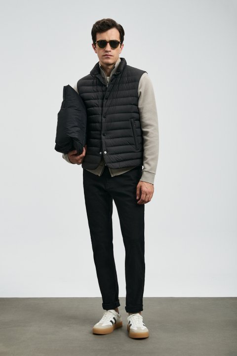 Anton Smart Jean Erkek Pantolon Slim Fit Siyah - LUFIAN